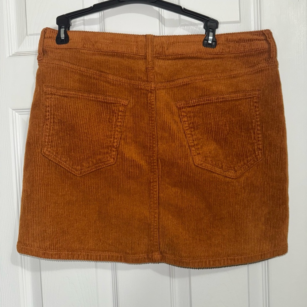 Brown Corduroy Mini Skirt by Cello - Picture 6 of 7